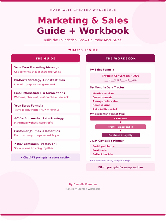 Marketing & Sales Guide + Workbook