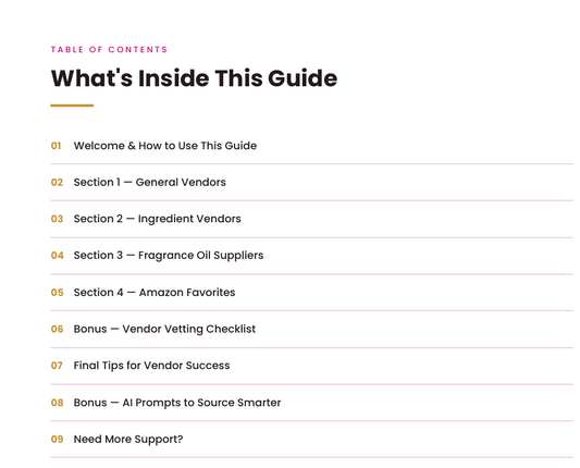 The Ultimate Vendor List for Skincare Brands