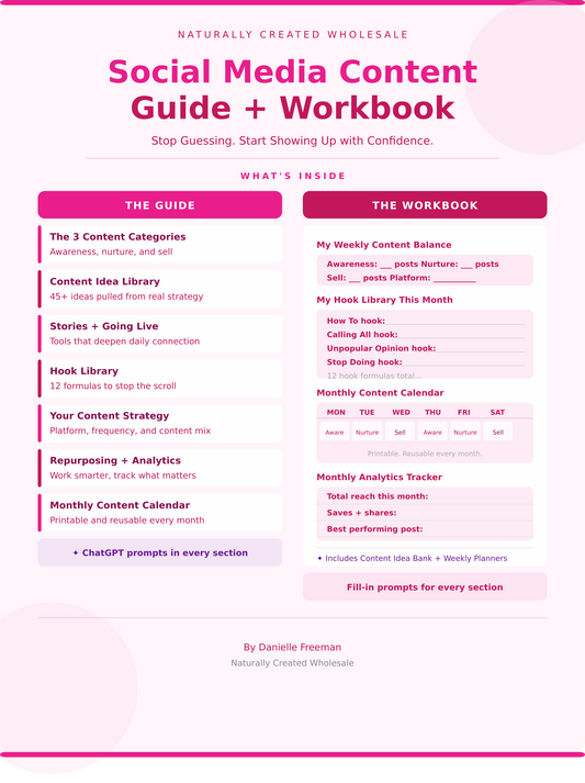 Social Media Content Guide + Workbook